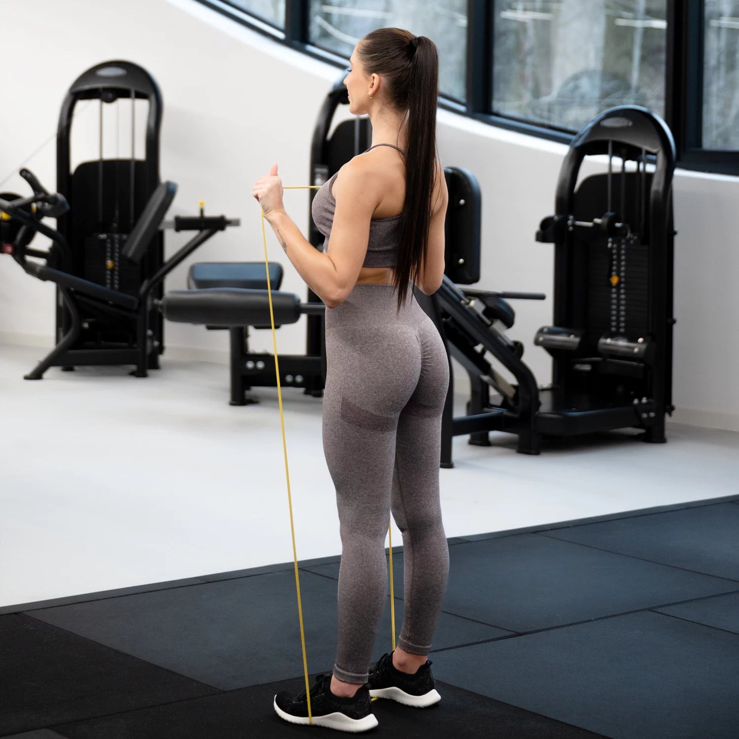 RESISTANCE RUBBER FOR EXERCISE FITNESS TRAINING TAPE RESISTANCE LIGHT 1-7KG GYMTEK Length 208 cm