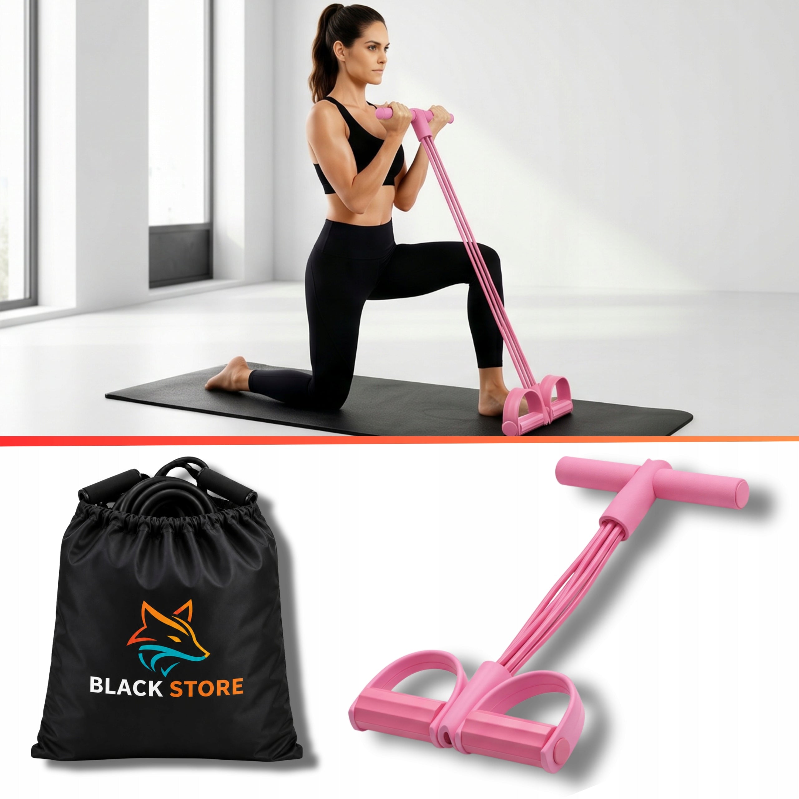 RESISTANCE RUBBER FOR WOMEN FOR ABDOMINAL EXERCISES BUTTOCKS SET BAG + EBOOK Brand no brand