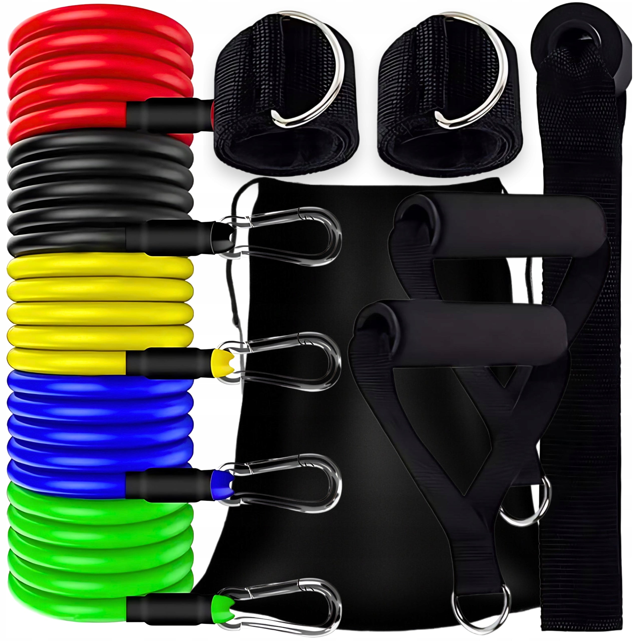 RESISTANCE RUBBERS FOR EXERCISE fitness workout - 5 levels of load Length 130 cm