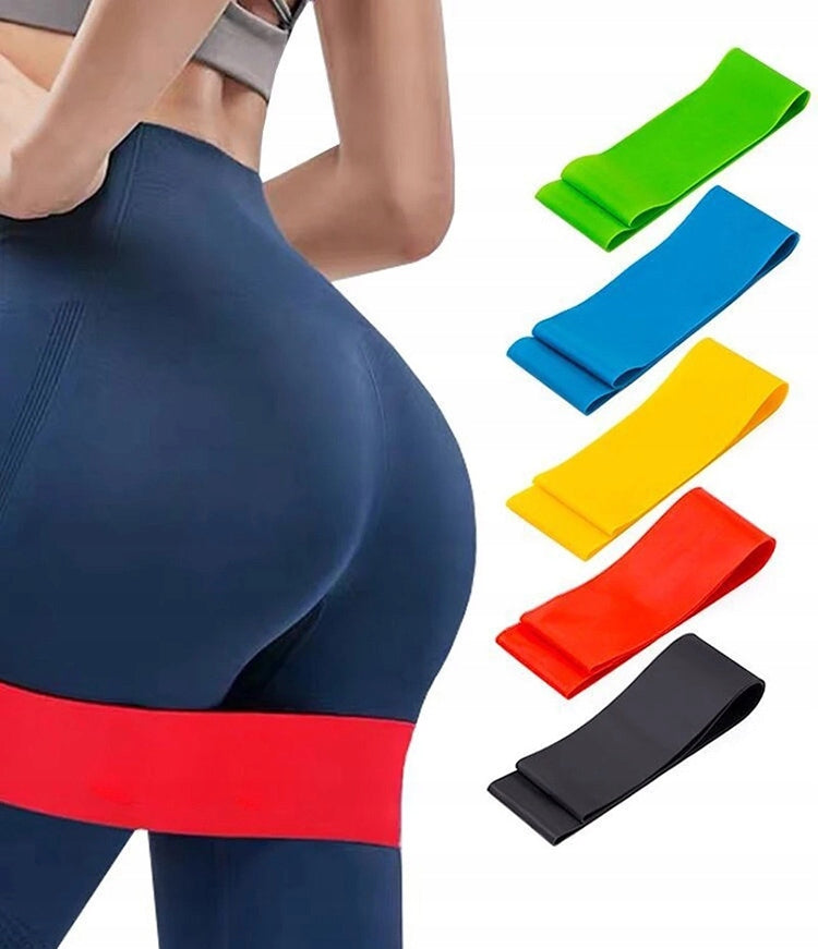 RESISTANCE RUBBERS FOR EXERCISES training SET OF 5 RUBBERS