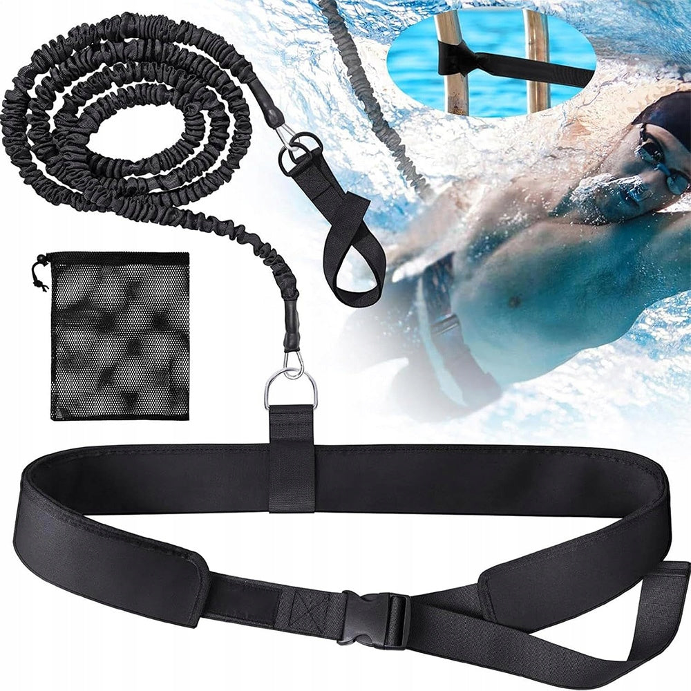 RESISTANCE SWIMMING BELT FOR LEARNING TO SWIM FORCHILDREN ADULT RUBBER LATEX