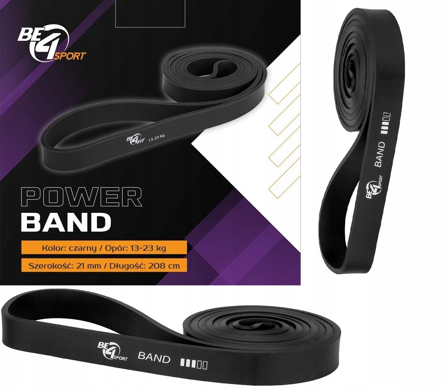 RESISTANCE TRAINING RUBBER DURABLE ELASTIC BAND POWER BAND Resistance 13-23kg