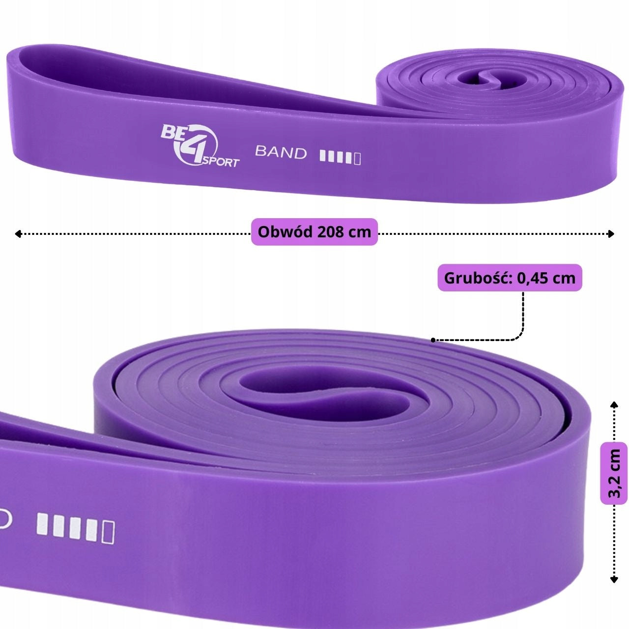 RESISTANCE TRAINING RUBBER DURABLE ELASTIC BAND POWER BAND Resistance 18-36kg Packaging status original