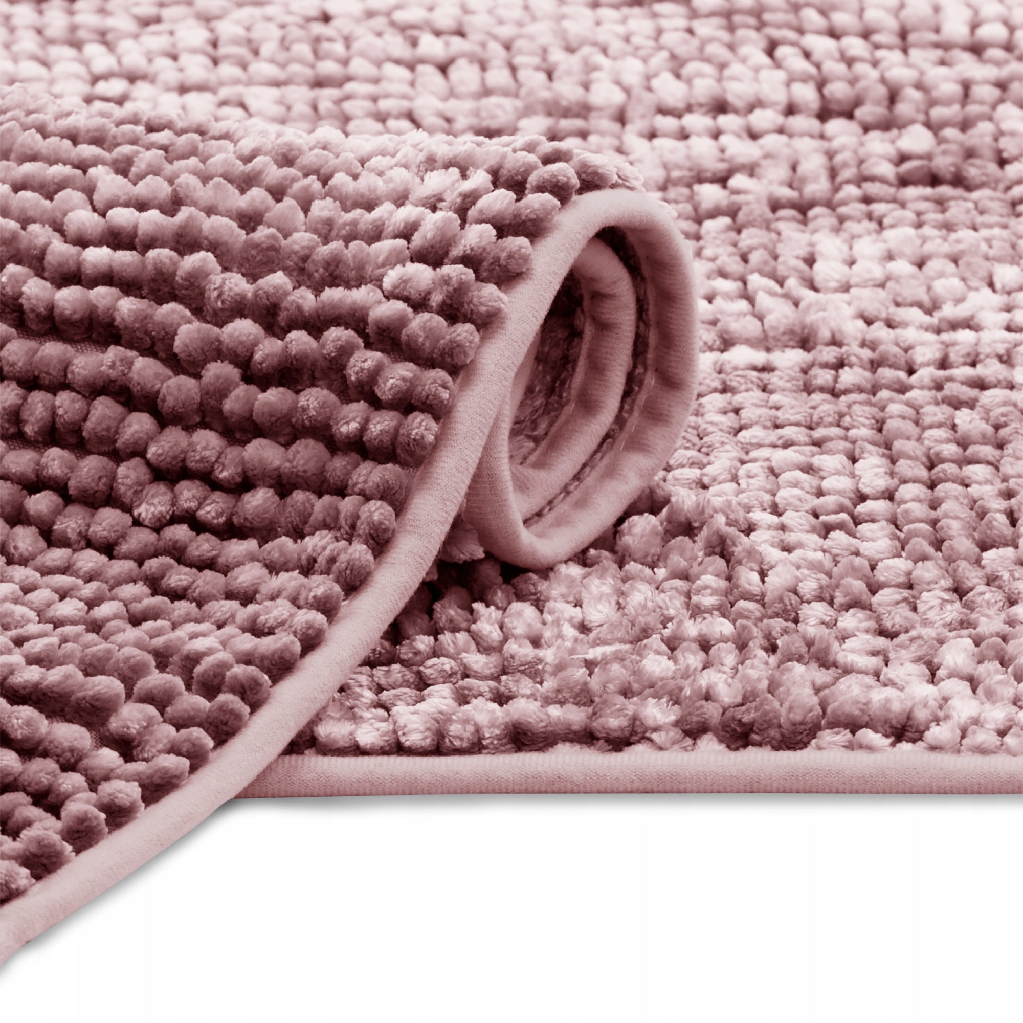 RESTILO Bathroom Rug Non-Slip Chenille Shaggy 60X90 Pink Packaging status original