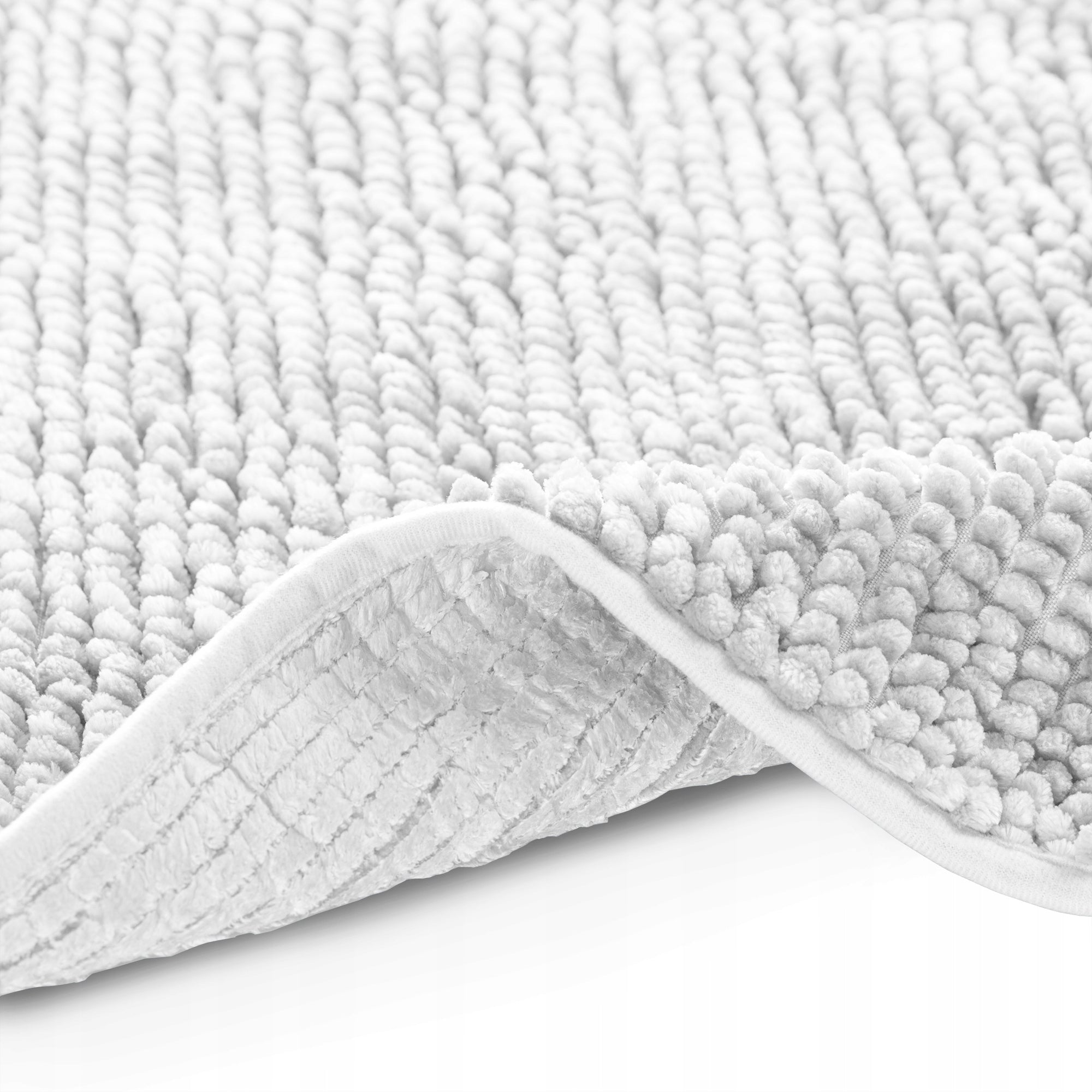 RESTILO Bathroom Rug Non-Slip Chenille Shaggy 60X90 White Manufacturer code 190000682