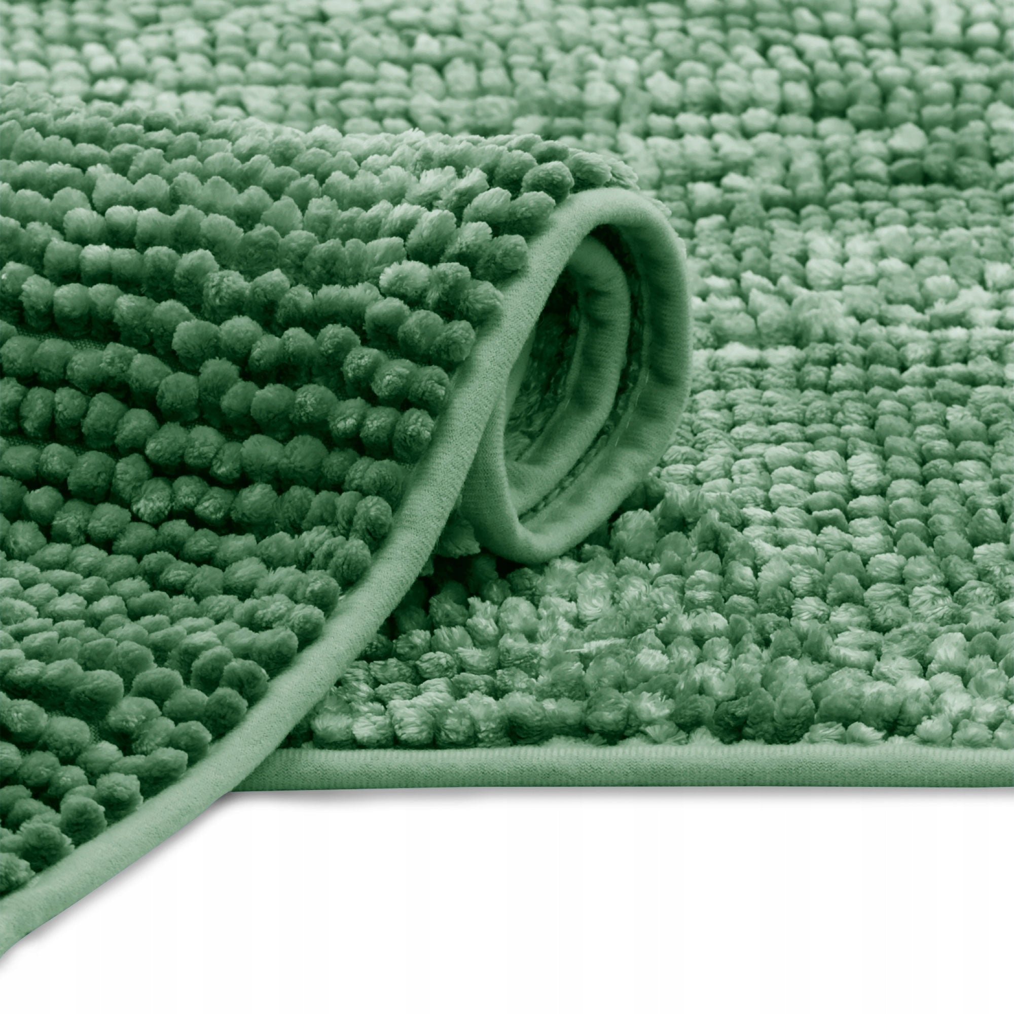 RESTILO Bathroom Rug Non-Slip Chenille Shaggy 70X120 Green EAN (GTIN) 4251838571262