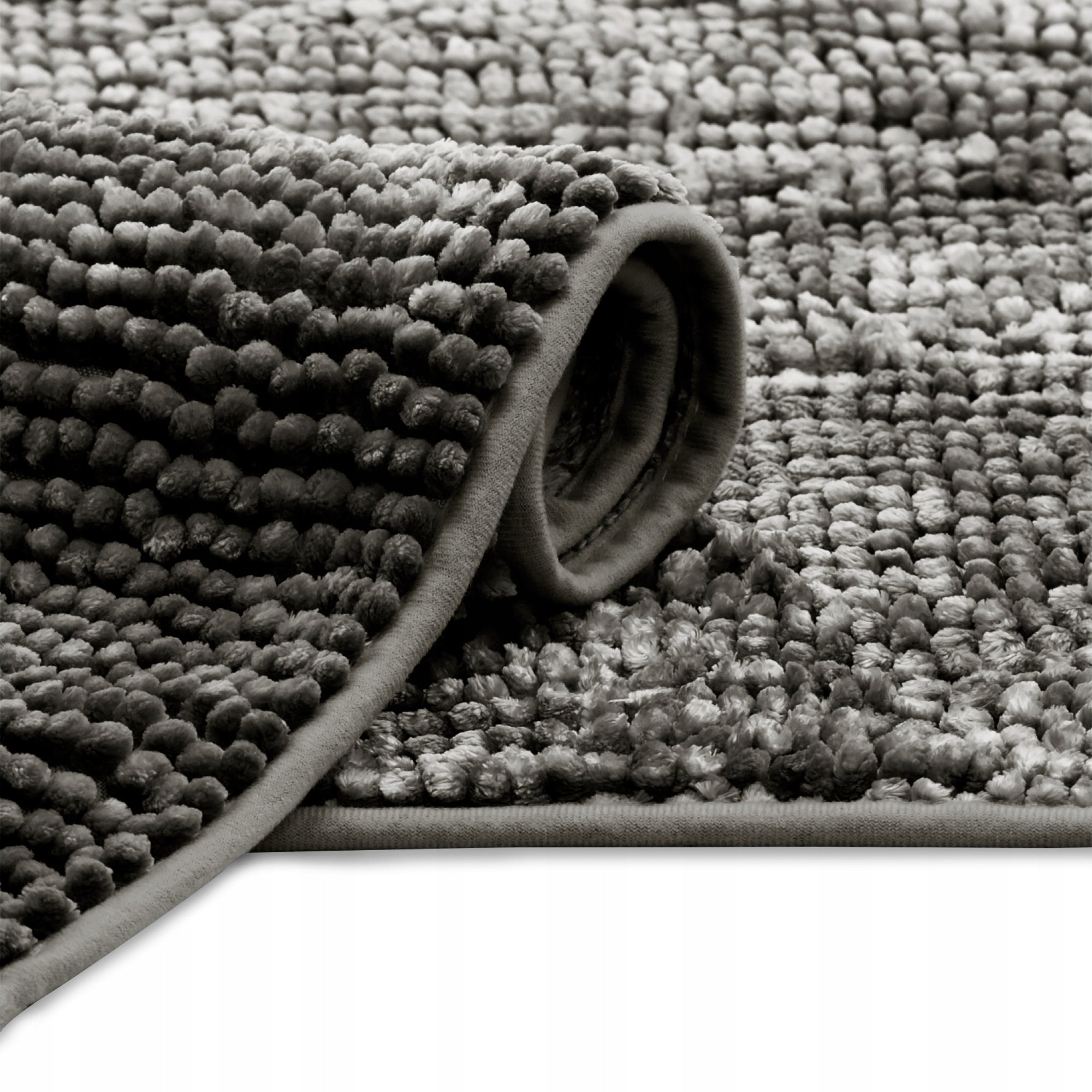 RESTILO Bathroom Rug Non-Slip Chenille Shaggy 70X120 Steel Packaging status original