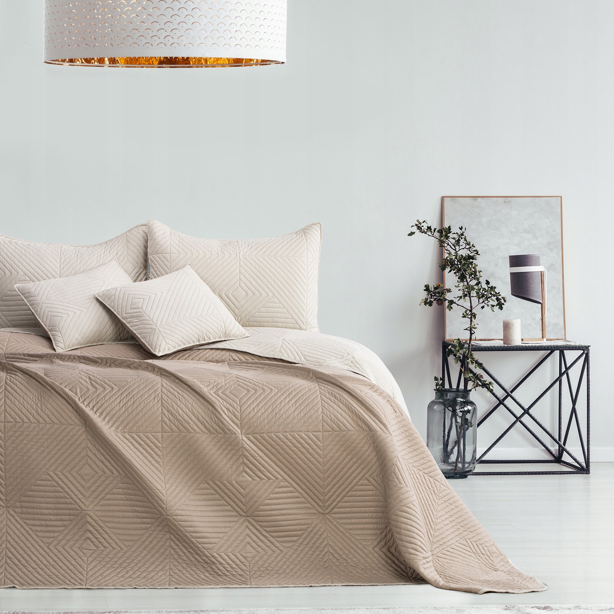 RESTILO Sofa bed sofa bed 170x210 Beige Cappuccino Packaging status original