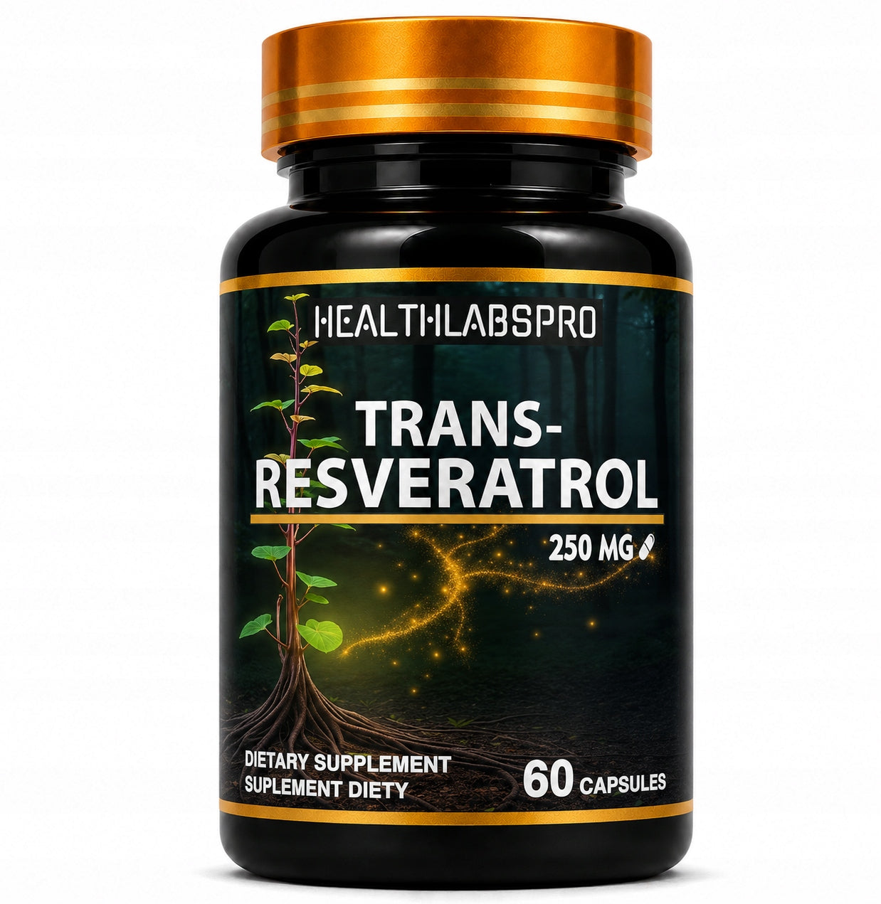 RESVERATROL TRANS RESVERATROL 99% - HEART Cholesterol Circulation - 60 KAPS