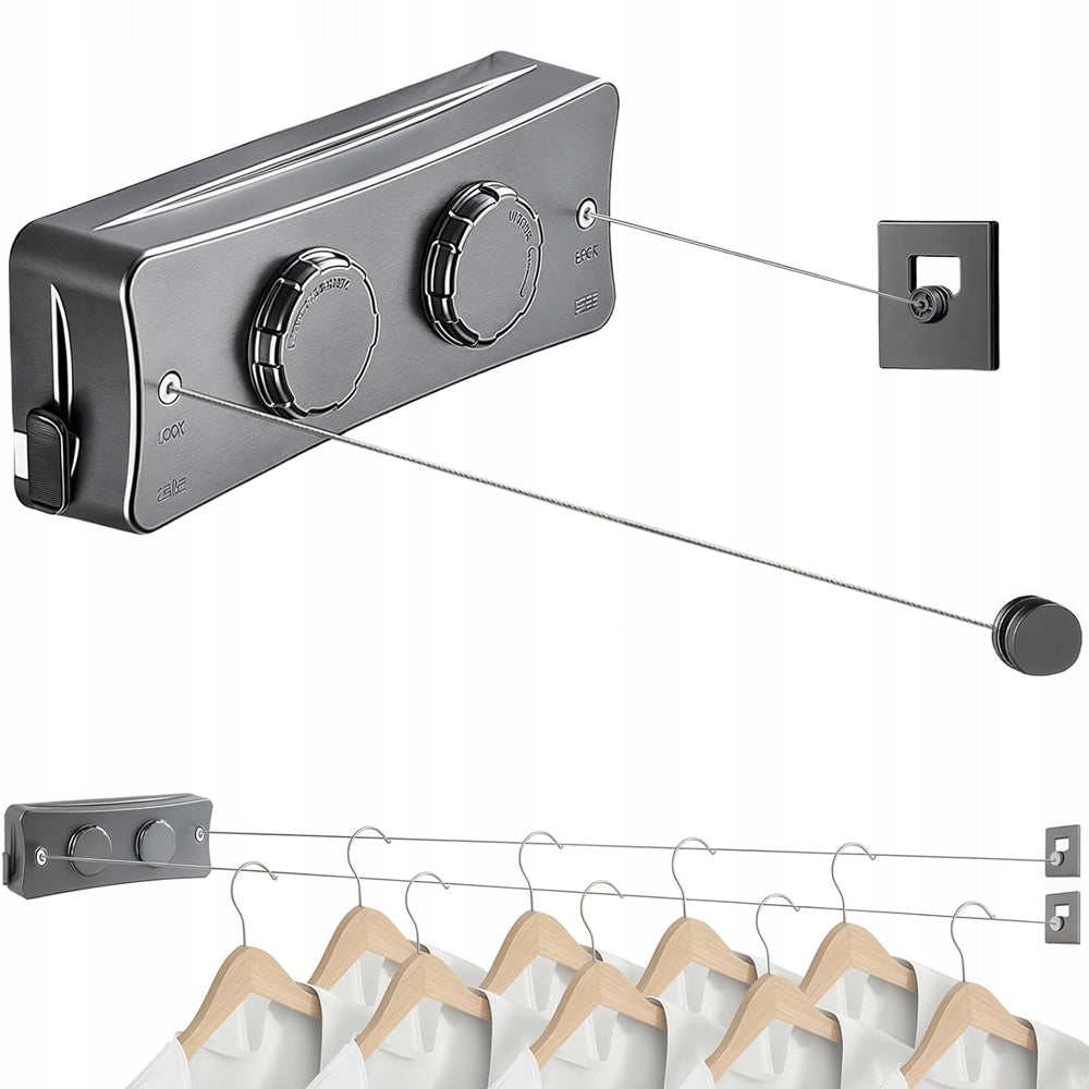 RETRACTABLE CLOTHES DRYING CORD WALL CORD FOR UNDERWEAR INSIDE 5.1M