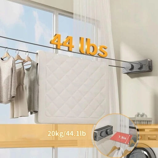 RETRACTABLE DRYING CORD LAUNDRY CORD INDOOR DRYING CORD 5.1m Kind Balcony