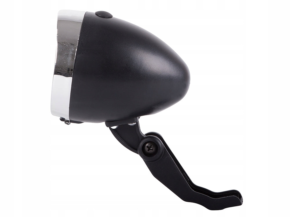 RETRO BICYCLE LIGHT LED FRONT - BATTERY OPERATED - VERK GROUP Color black