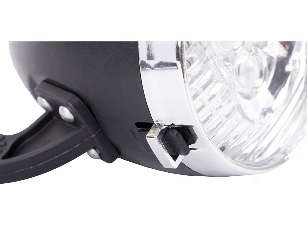 RETRO BICYCLE LIGHT LED FRONT - BATTERY OPERATED - VERK GROUP Kind front-facing
