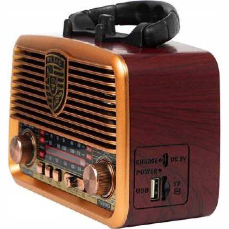 RETRO KITCHEN RADIO CLASSIC AM FM SW BLUETOOTH SD TF AUX SOLAR Manufacturer code 04778
