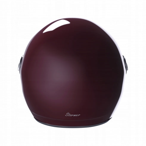 RETRO OPEN HELMET WITH BLEND STORMER CLYDE BURGUNDY GLOSS Size S Manufacturer's catalog number 408-C01-A08-08