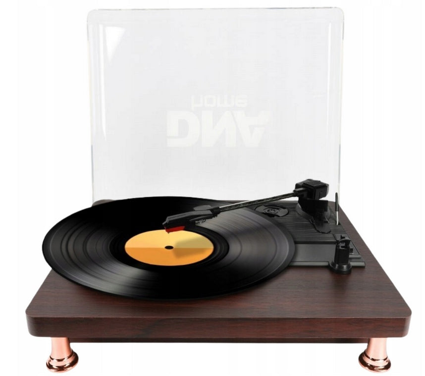 RETRO TURNTABLE WITH SPEAKERS BLUETOOTH VINYL RECORD PLAYER AUX RCA