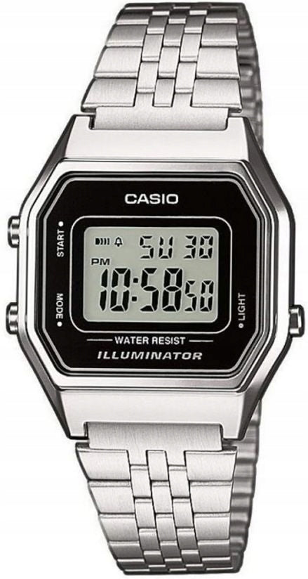 RETRO WOMEN'S WATCH CASIO LA680WEA-1EF DIGITAL CLASSIC WITH BACKLIGHT