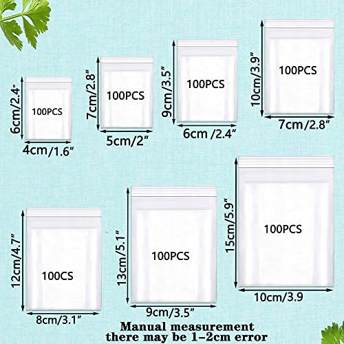 REUSABLE BAGS 700 PCS CLEAR ZIPPER SLIDE KITCHEN Manufacturer code SWC5908201407800