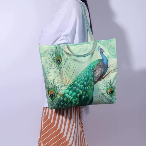 REUSABLE BAGS SET OF 6 CAT PEACOCK POLYESTER ECO-FRIENDLY Manufacturer code Bez marki
