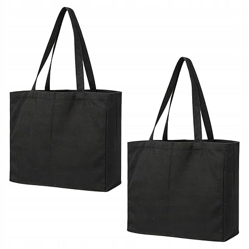 REUSABLE COTTON BAG 45X35 CM FOR MATERIAL SHOPPING 2 PCS.