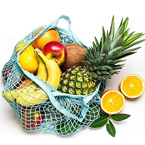 REUSABLE COTTON MESH SHOPPING BAGS FRUIT VEGETABLES 3 PACK Manufacturer code Bez marki