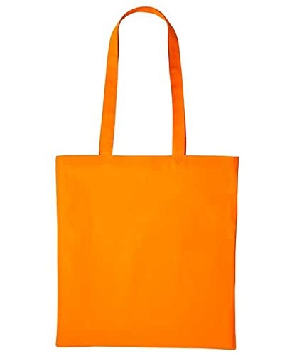 REUSABLE COTTON SHOPPING BAG MEDIUM ORANGE Brand no brand