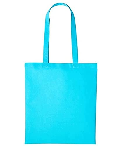 REUSABLE COTTON SHOPPING BAG MEDIUM TURQUOISE Brand no brand