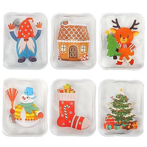 REUSABLE HAND WARMERS SET CHRISTMAS GIFT 6 PIECES