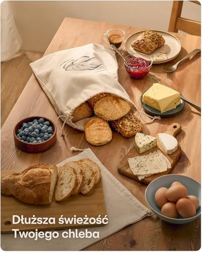 REUSABLE LINEN BREAD BAGS 30X40 CM SET OF 2 plastic Manufacturer code SWC5908151203798