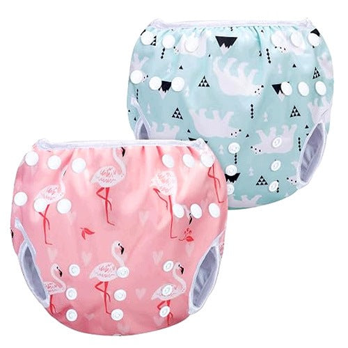 REUSABLE SWIMMING DIAPERS ADJUSTABLE INFANTS 0 3 YEARS 2