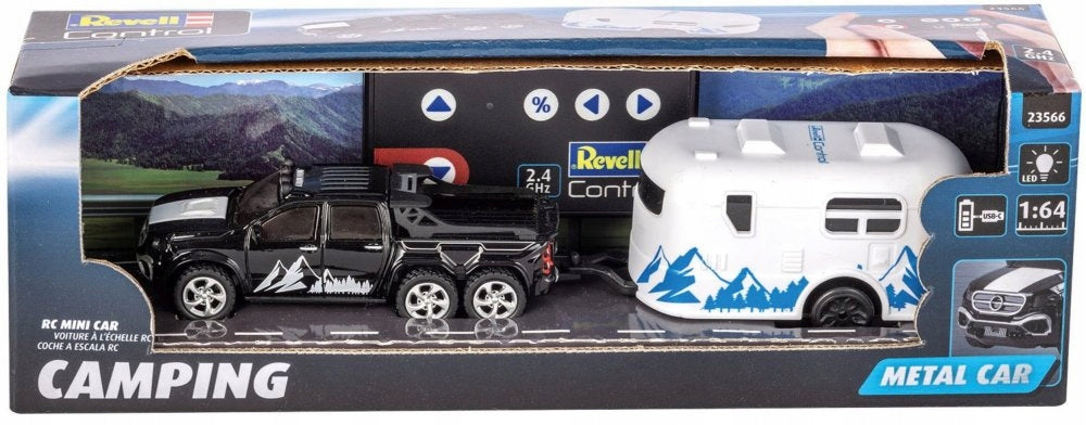 REVELL CONTROL RC motorhome with trailer 1:64 Remote controlled 2,4GHz 23566 Packaging status original