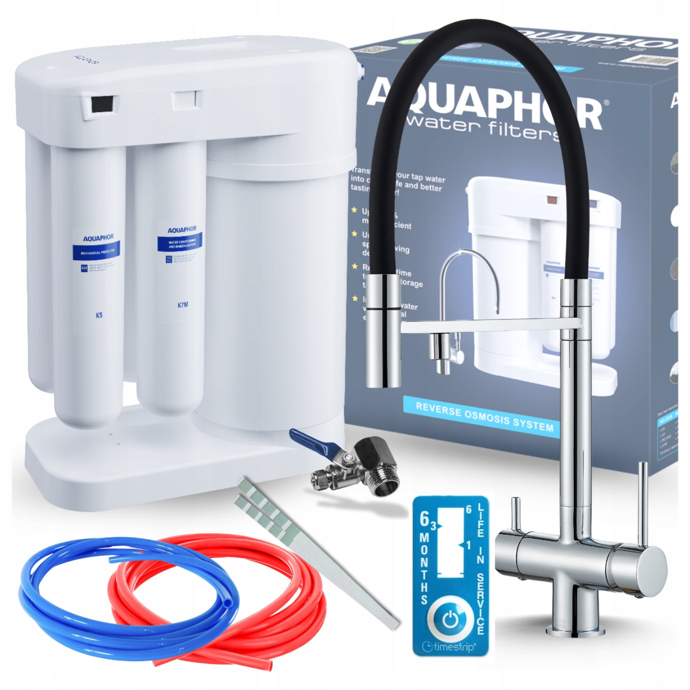 REVERSE OSMOSIS FILTER AQUAPHOR MORION 101S RO THREE WAY KITCHEN FAUCET