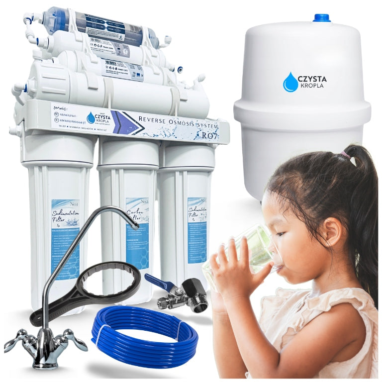 REVERSE OSMOSIS RO7 WATER FILTER FOR KITCHEN UNDER SINK WITH MINERALIZER SET
