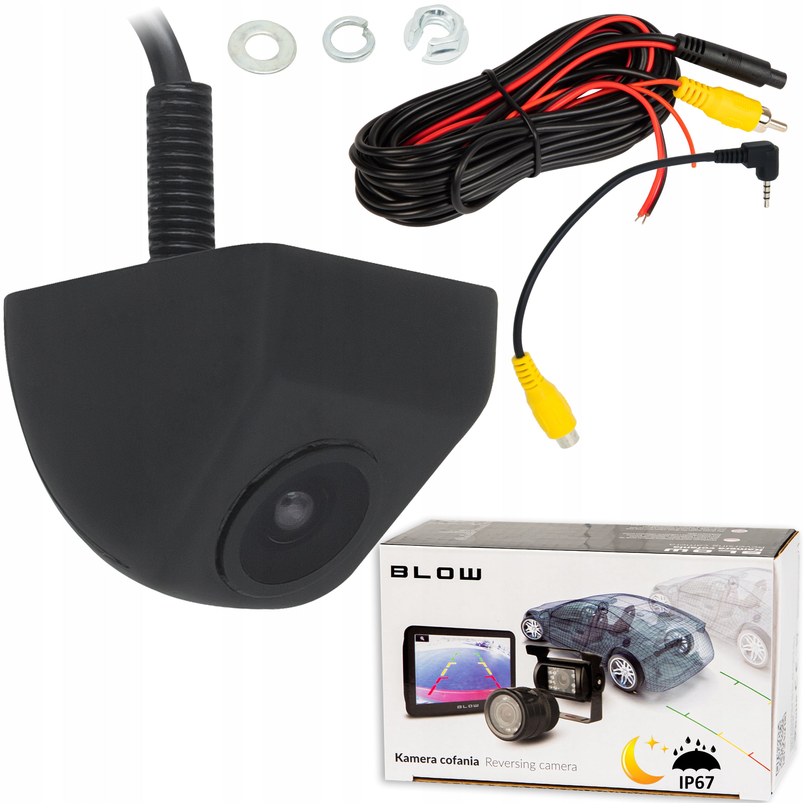 REVERSING CAMERA PARKING ASSISTANT REAR LED MODE NIGHT UNIVERSAL IP67