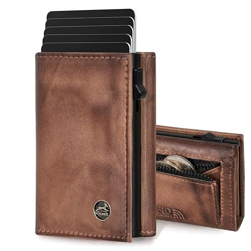 RFID ALUMINUM LEATHER CARD CASE FOR MEN AND WOMEN plastic Brand no brand