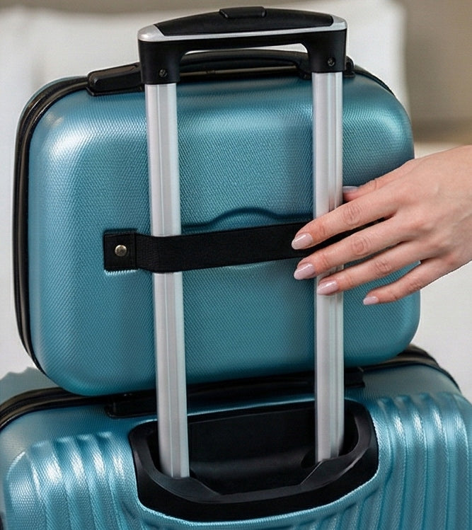 RGL Large Travel Suitcase XXL + Case Set 2in1 ABS 4 Wheels Model 663 XXL + KUFEREK PODRÓŹNY