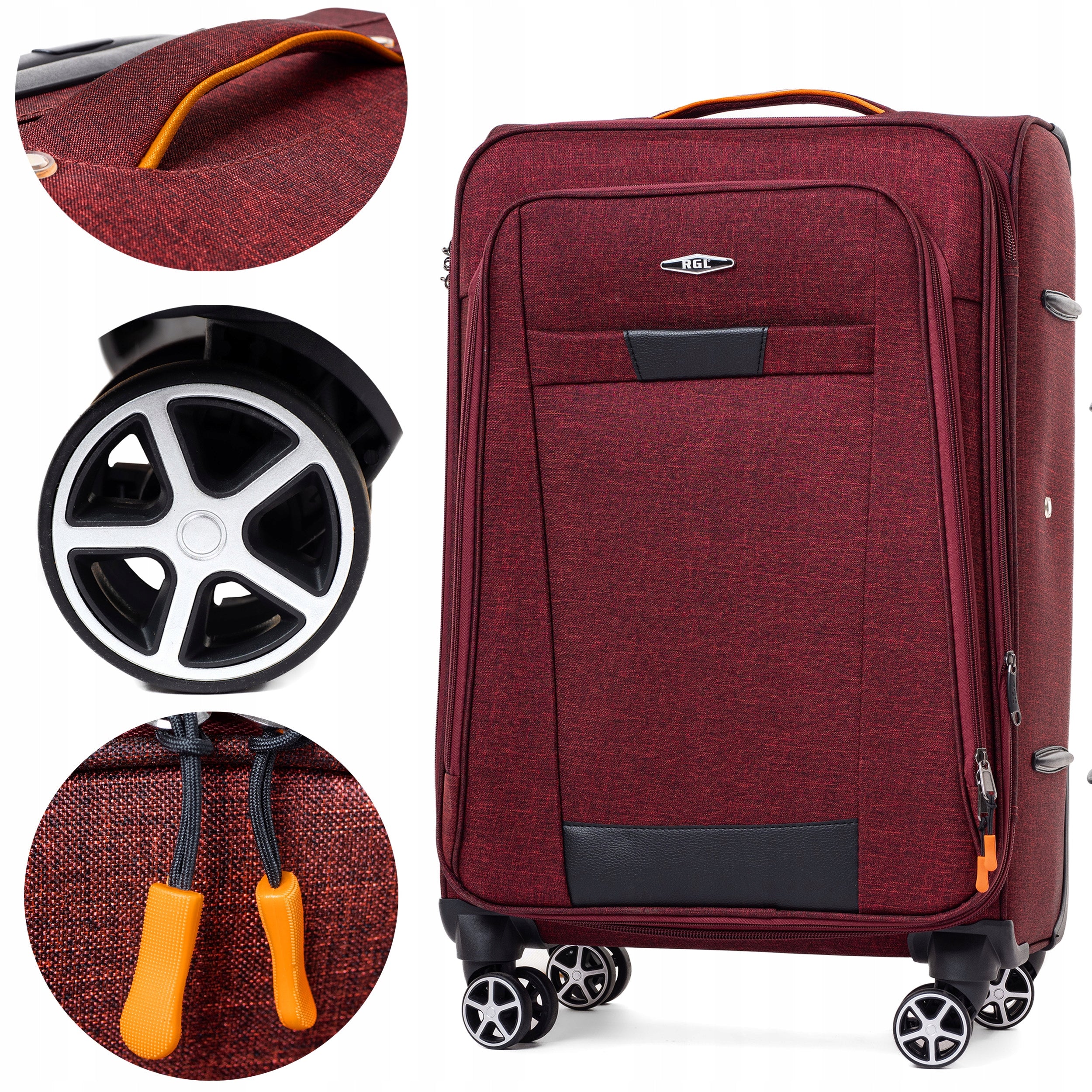 RGL SUITCASE LARGE TRAVEL 4 WHEELS LUGGAGE BAG XXL