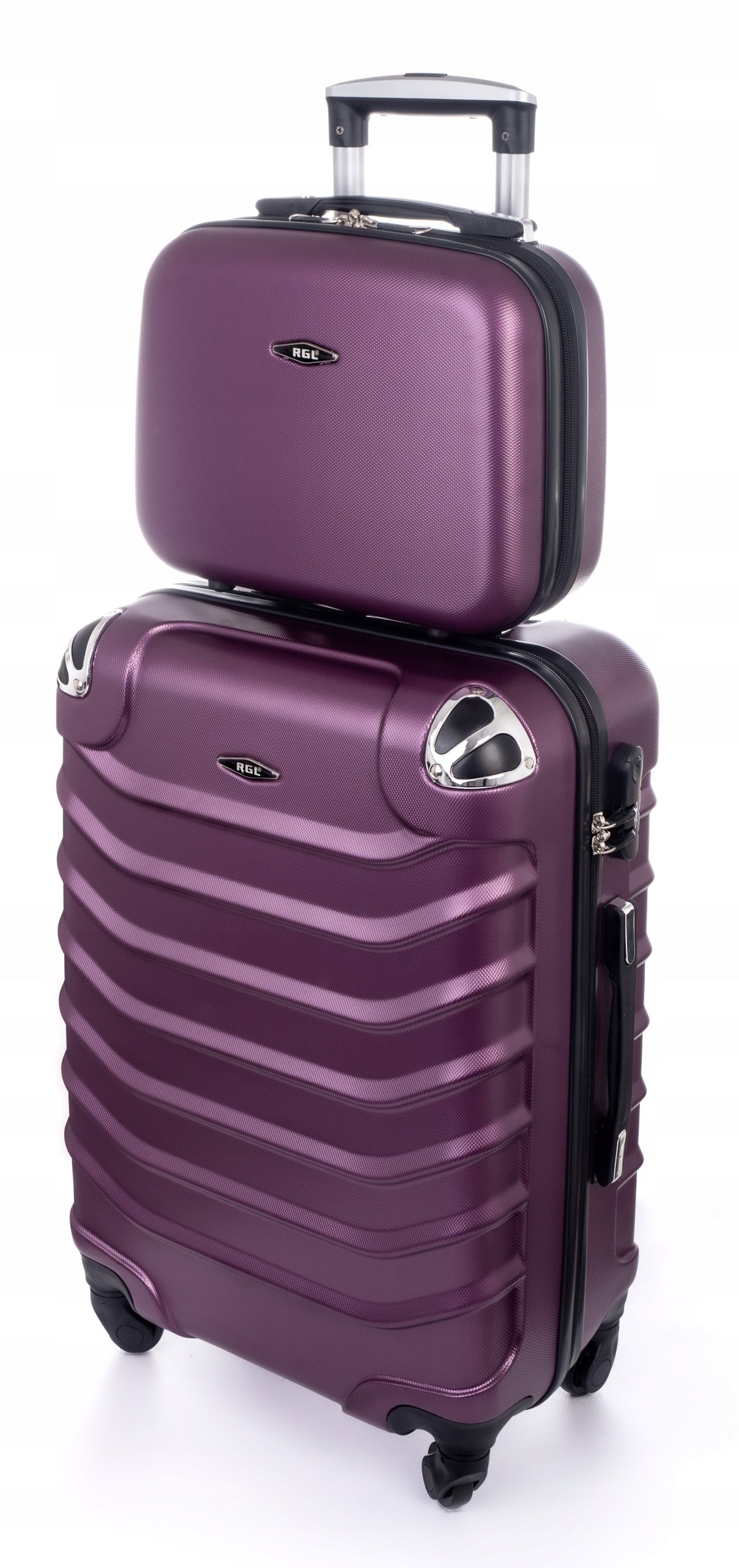 RGL Set of 2in1 Small Cabin Suitcase L + CHEST COSMETIC BAG LUGGAGE Depth (shorter edge) 23 cm