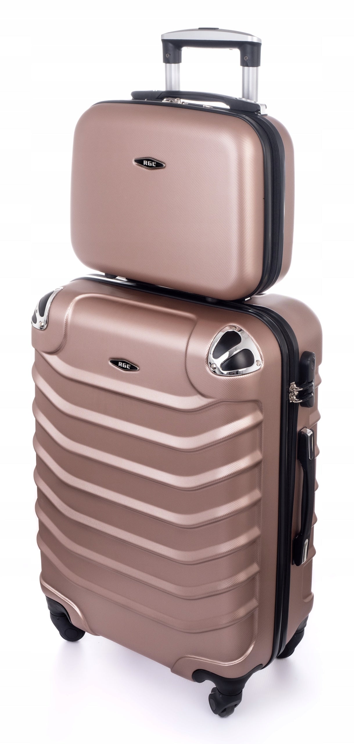 RGL Set of 2in1 Small Cabin Suitcase L + CHEST COSMETIC BAG LUGGAGE Width (longer edge) 36 cm