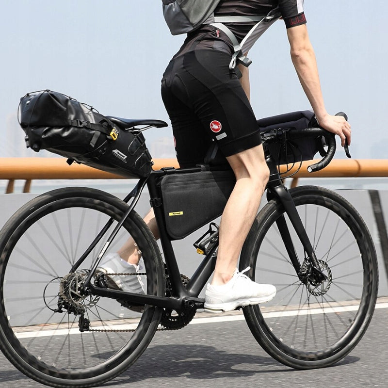 RHINOWALK BICYCLE POUCH TRIANGULAR FRAME BAG BIKE WATERPROOF TPU LARGE Capacity 4 l