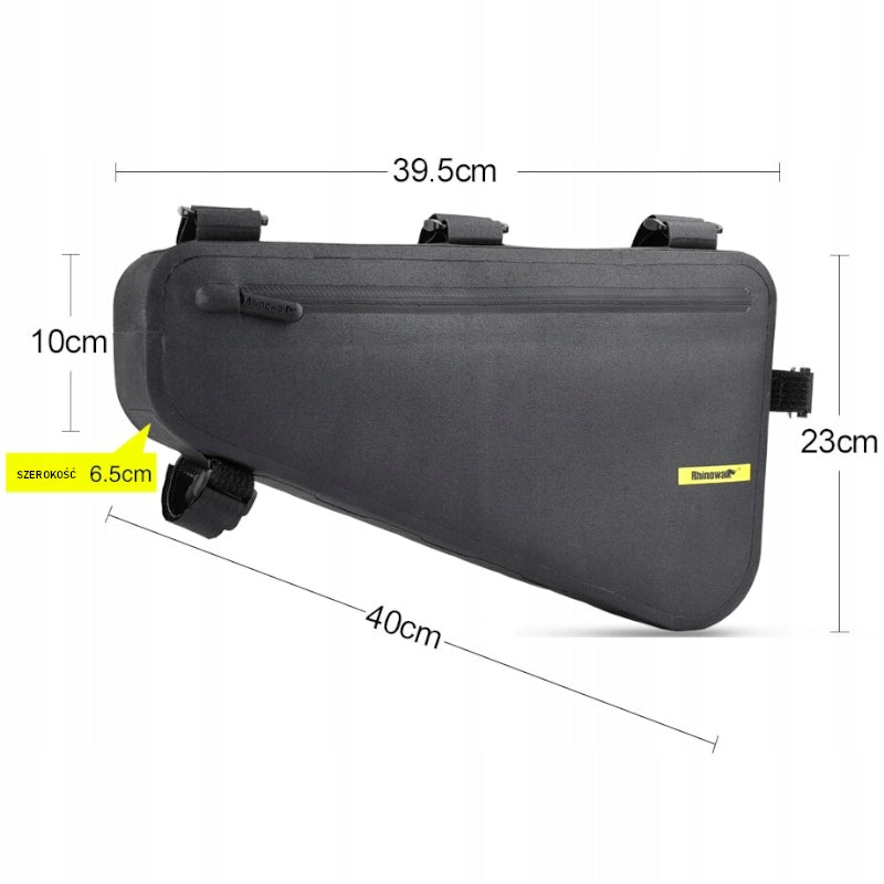 RHINOWALK BICYCLE POUCH TRIANGULAR FRAME BAG BIKE WATERPROOF TPU LARGE Kind front