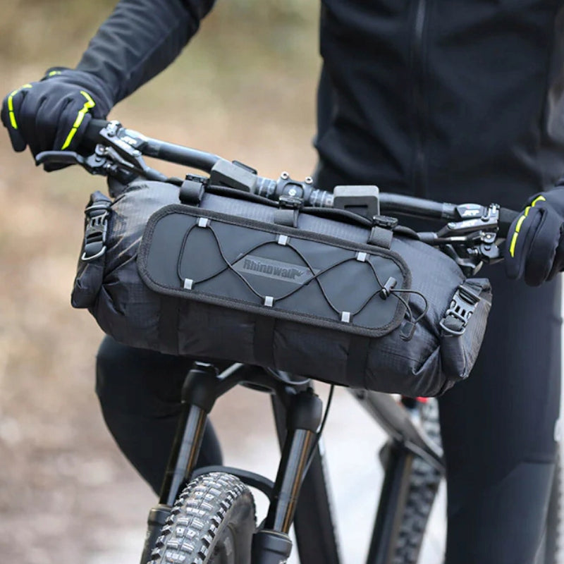 RHINOWALK LARGE BICYCLE HANDLEBAR POUCH 12L MTB BIKE BAG HARNESS Manufacturer code SAKWA ROWEROWA NA KIEROWNICĘ BIKEPACKING MTB