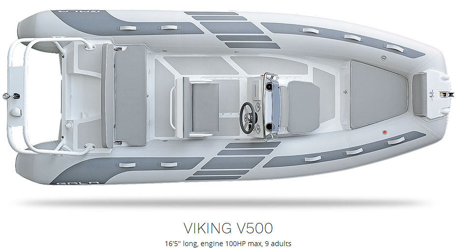 RIB Aluminum Professional Boat Pontoon Gala VIKING V500 VALMEX TOKAREX Brand Gala