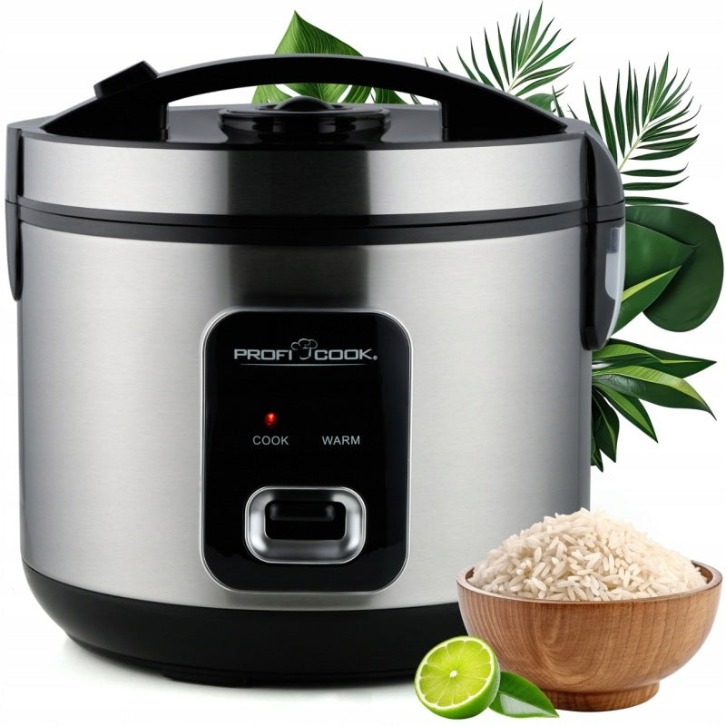 RICE BOILER 2in1 POT FOR COOKING RICE VEGETABLES PROFiCOOK 700W 1,8L