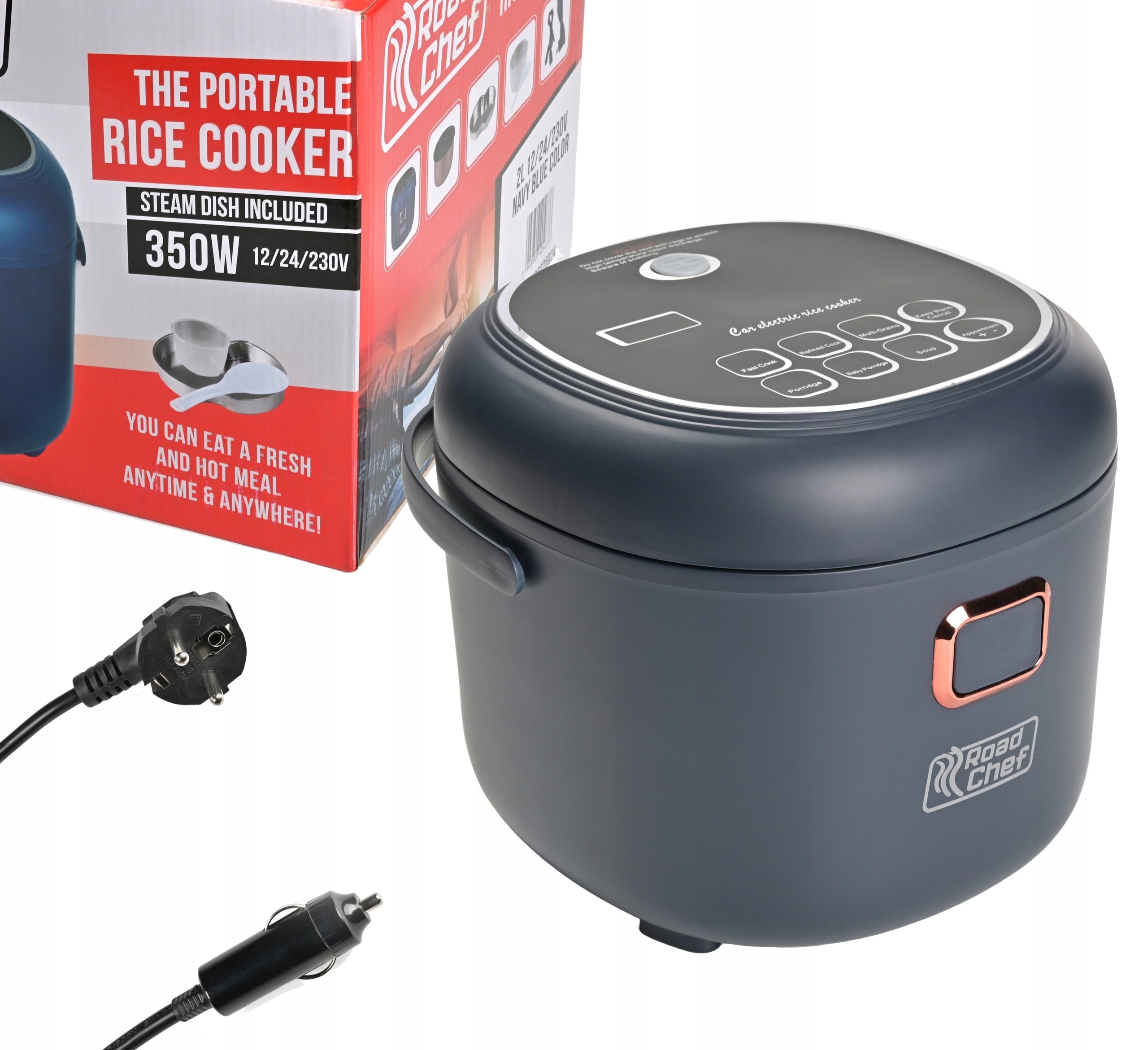 RICE COOKER ROADCHEF 2L 12V 24V 230V 120-350W TIR CAMPING Packaging status original