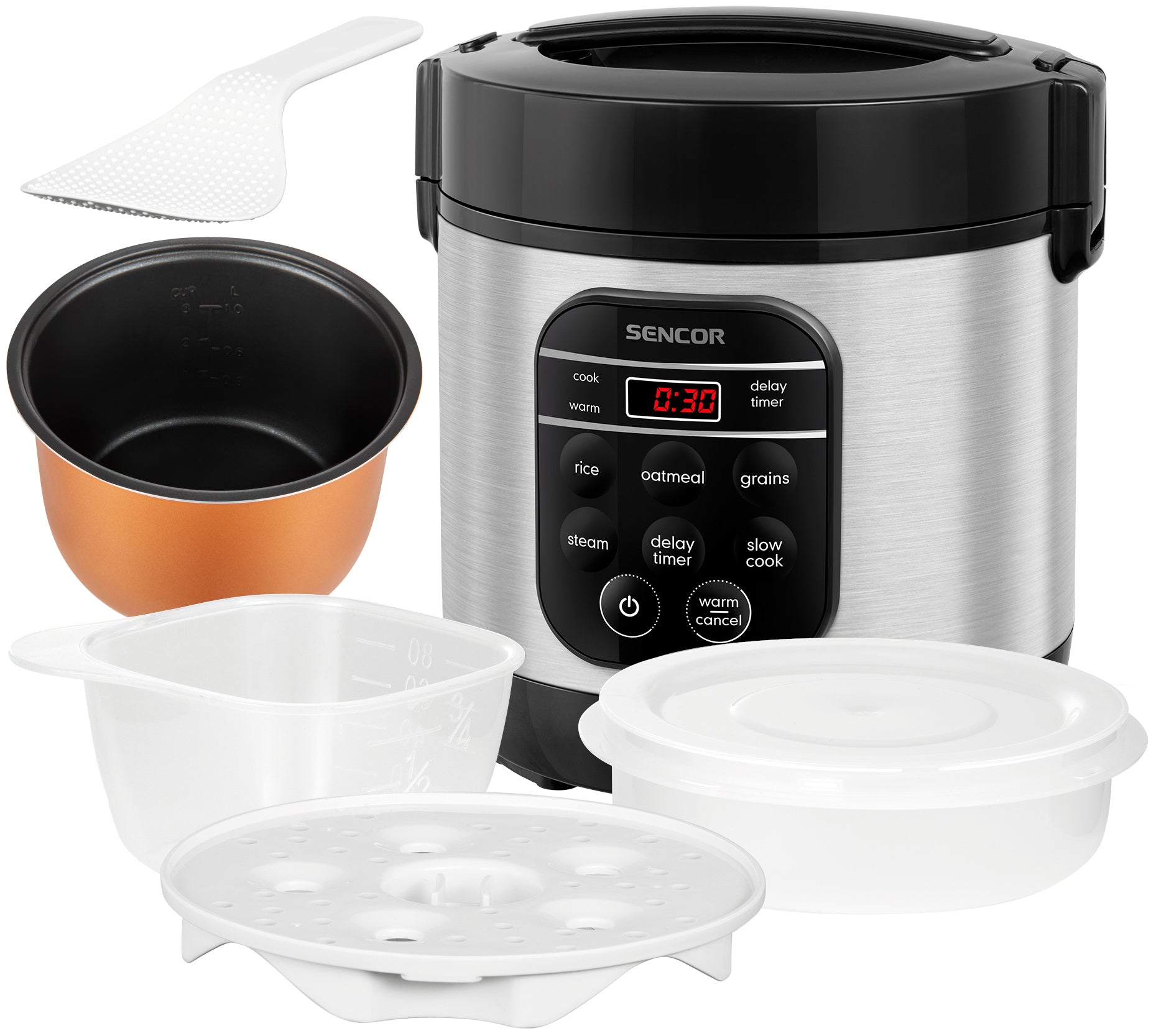RICE COOKER STEAMING RICE POT 350W SENCOR 5 AUTOMATIC MODES