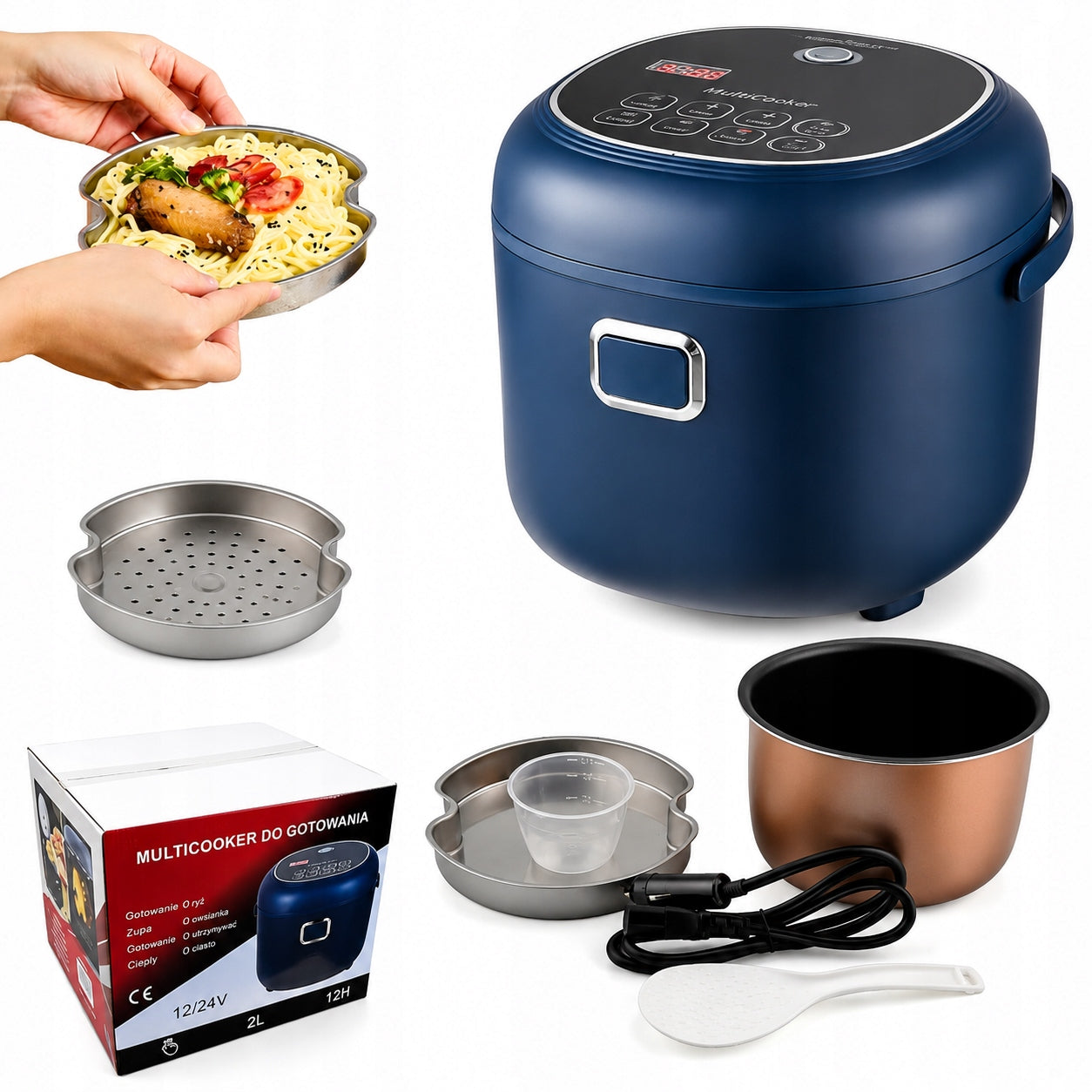 RICE MAKER MULTICOOKER car 2l 200W 12V 24V CAMPING TIR BUS Manufacturer code 6910992552934