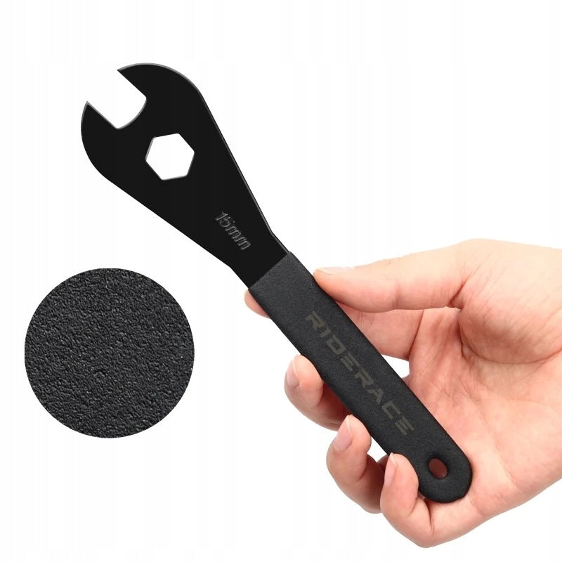 RIDERACE Hub Wrench for Hub Cones Carbon Steel 15 mm (RR9511) For hub