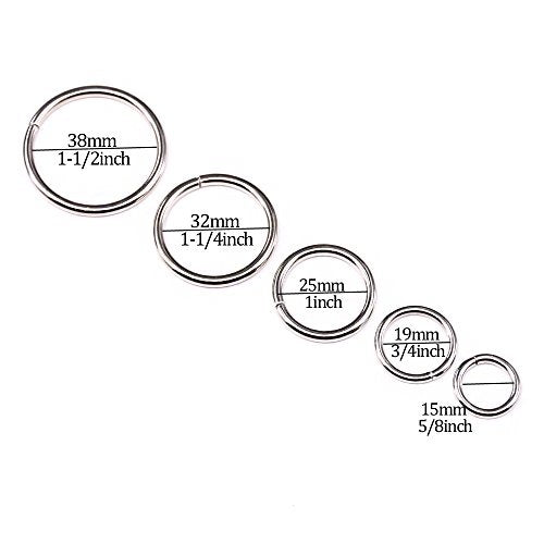 RINGS O METAL SILVER FOR BAGS DIY ACCESSORIES 50 PCS. metal Manufacturer code Bez marki