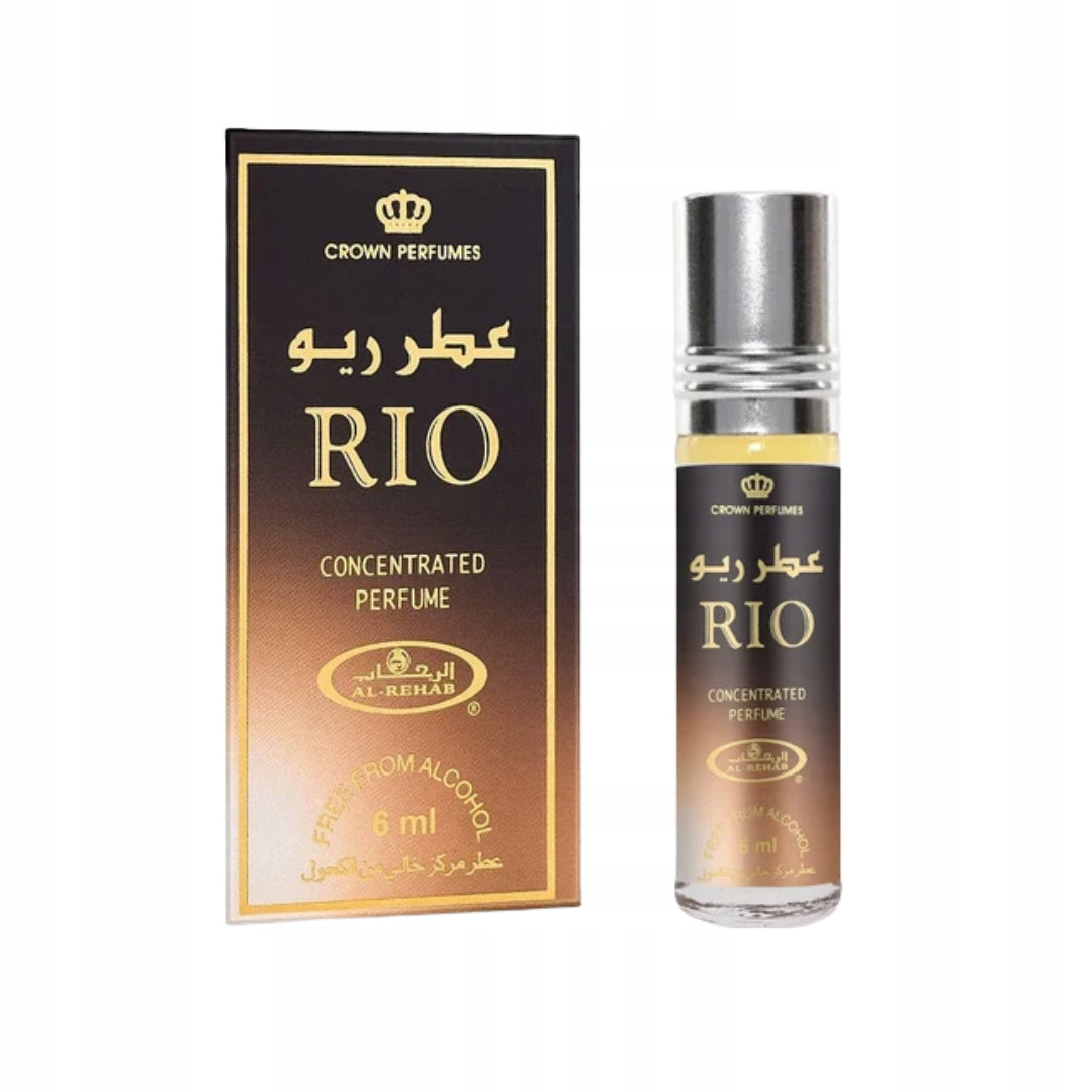 RIO Perfumed Oil 6ml Al Rehab Oriental Romantic Fragrance For Him Packaging status original